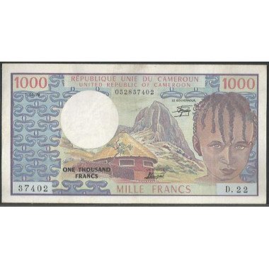 Camerun, 1.000 Francs 1 Abr 1978 P16c