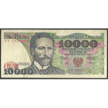 Polonia, 10.000 Zlotych 1 Dic 1988 P151b