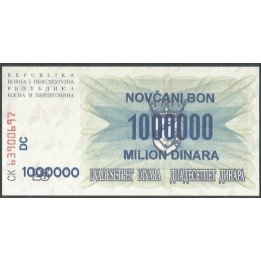 Bosnia & Herzegovina 1.000.000 Dinara 10 Sep 1993 P35b