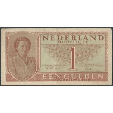 Holanda, 1 Gulden 8 Ago 1949 P72