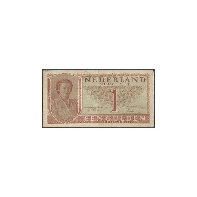 Holanda, 1 Gulden 8 Ago 1949 P72