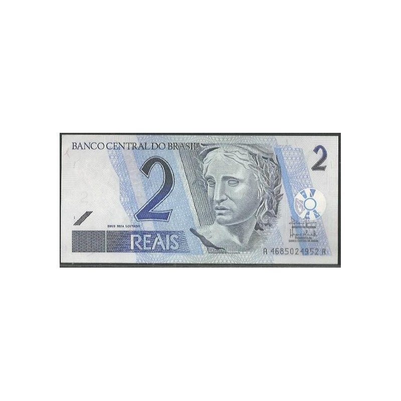 Brasil, 2 Reales ND2001- Firma 40 A P249b