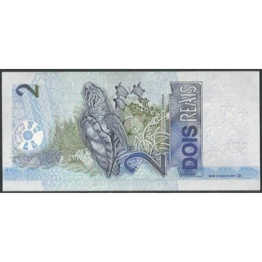 Brasil, 2 Reales ND2001- Firma 40 A P249b