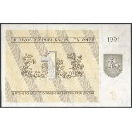 Lituania 1 Talona 1991 P32b