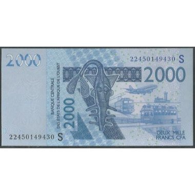 Guinea Bisseau, 2.000 Francs 2022 P916Sv