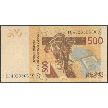 Guinea Bisseau, 500 Francs 2018 P919Sg