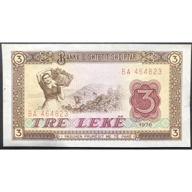 Albania, 3 Leke 1976 P41a