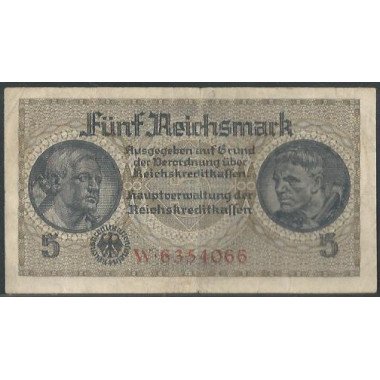 Alemania 3° Reich, 5 Reichsmark ND1940-5 PR138