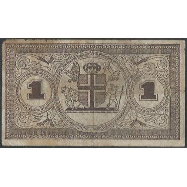 Islandia, 1 Krona 1941 P22a