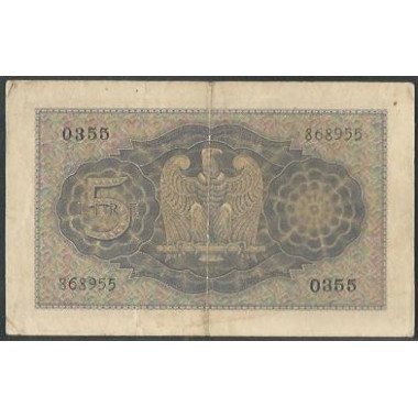 Italia, 5 Liras 1944 P28
