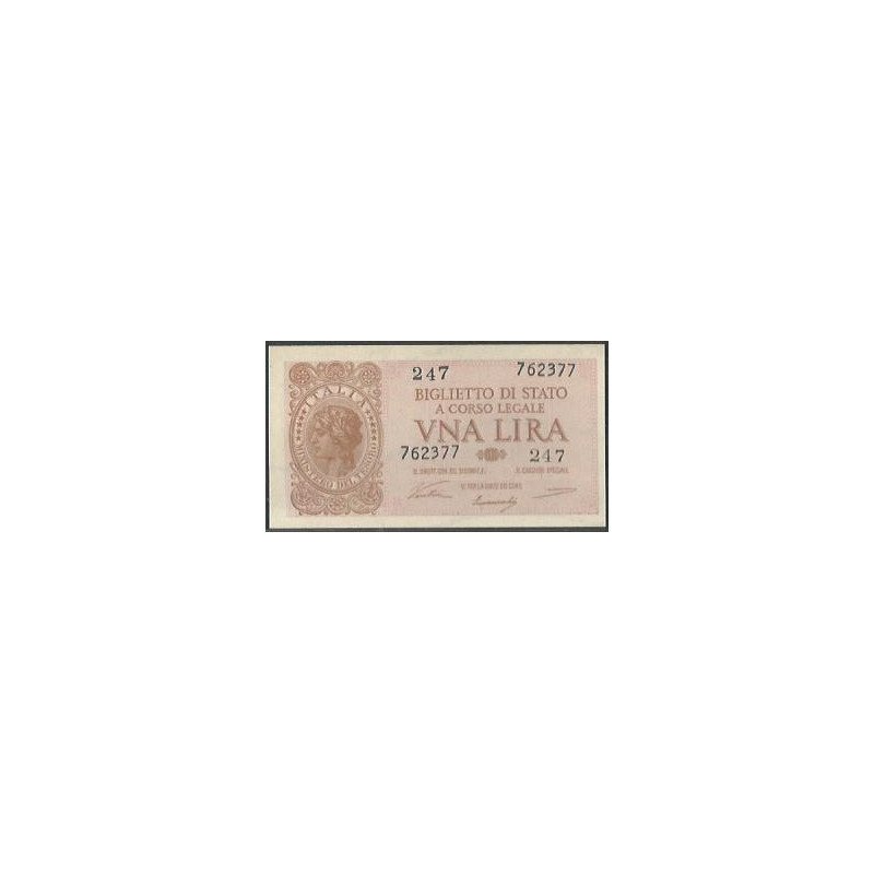 Italia, 1 Lira 23 Nov 1944 P29a
