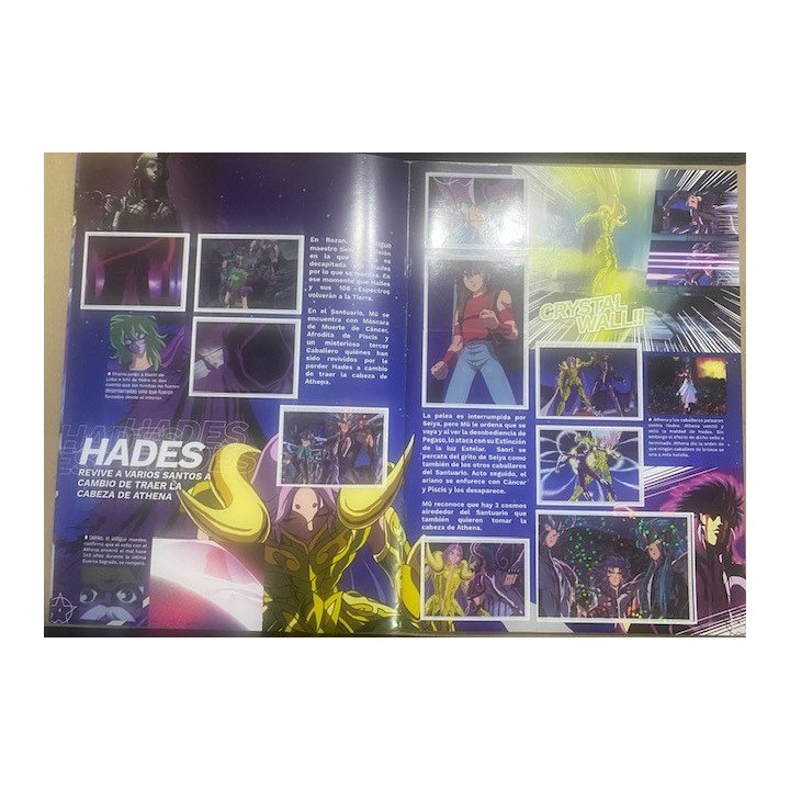 Los Caballeros del Zodiaco Hades - Editorial Panda reverso
