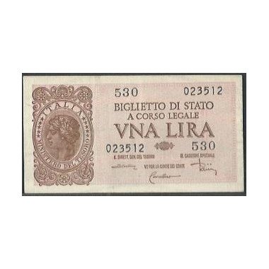 Italia, 1 Lira 23 Nov 1944...