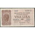 Italia, 1 Lira 23 Nov 1944 P29c