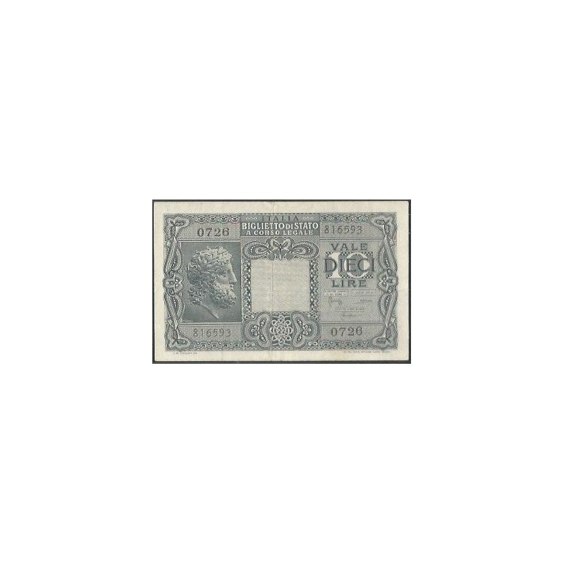 Italia, 10 Liras 23 Nov 1944 P32c