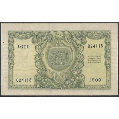 Italia, 50 Liras 31 Dic 1951 P91a