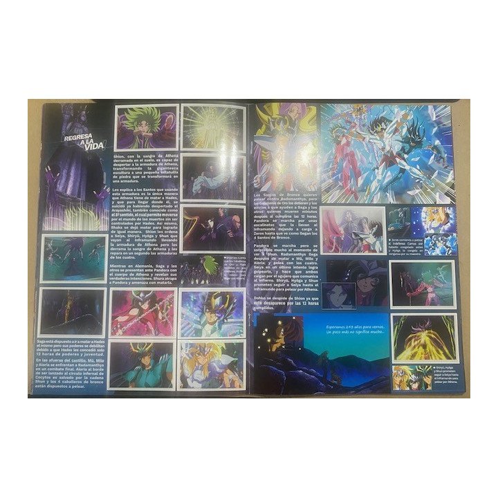 Los Caballeros del Zodiaco Hades - Editorial Panda reverso