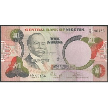 Nigeria,  1 Naira ND1984-2000 Firma 7 P23b