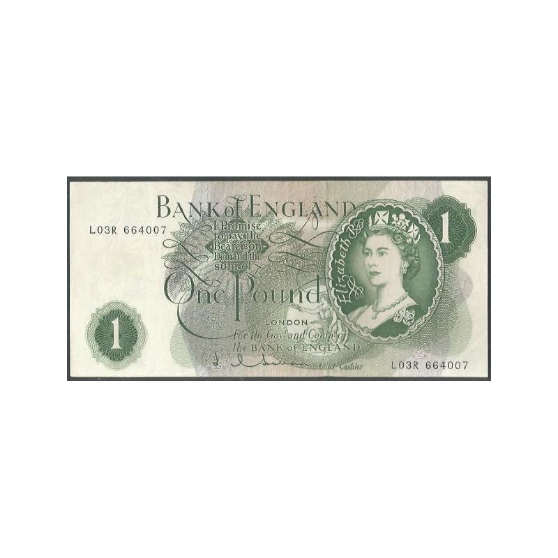 Inglaterra, 1 Pound ND1962-66 P374c