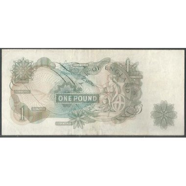 Inglaterra, 1 Pound ND1962-66 P374c