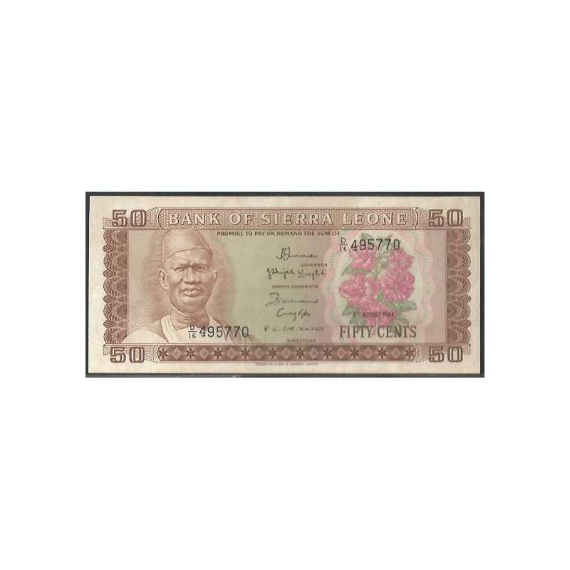 Sierra Leona, 50 Cents 4 Ago 1984 P4e