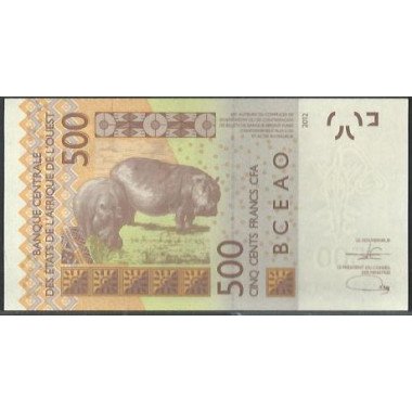 Togo, 500 Francs 2022 P819Tk