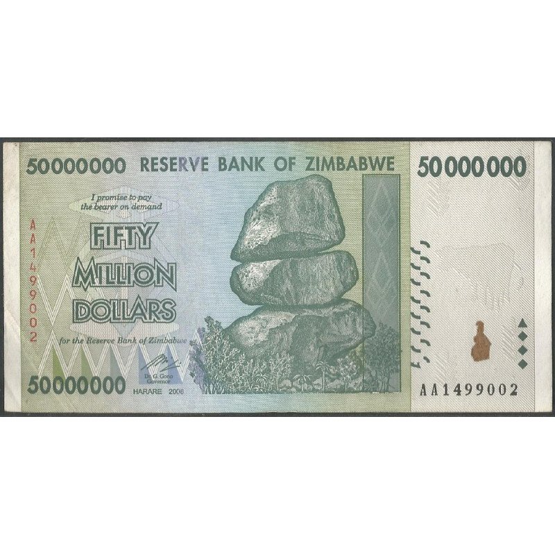 Zimbabwe, 50.000.000 Dollars 2008 P79