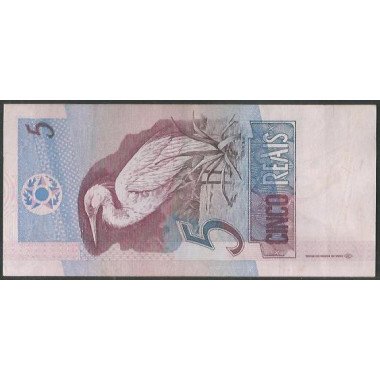 Brasil, 5 Reales ND1997- Firma 40 P244Af