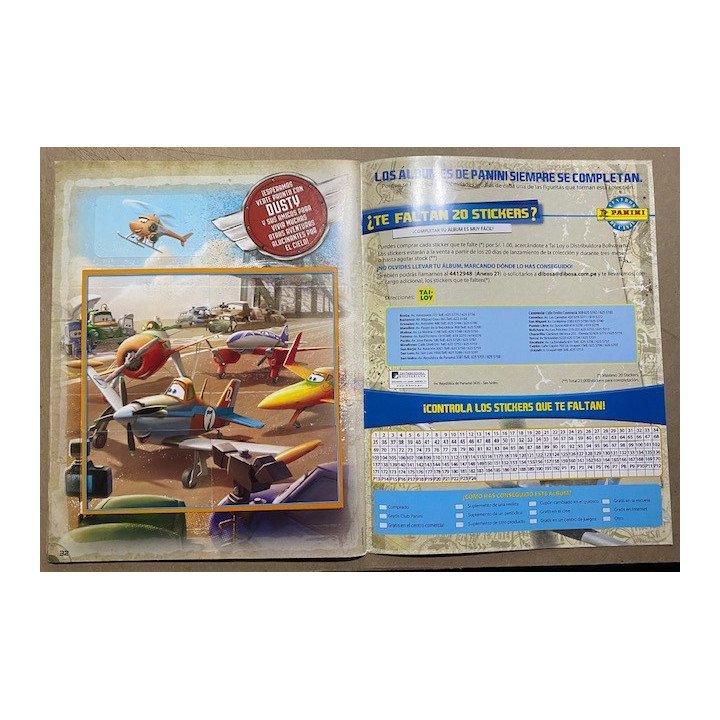 Aviones Disney - Panini reverso