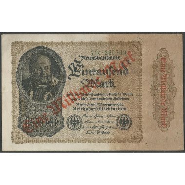 Alemania, 1 Millardo Mark ND Sep 1923 P113b