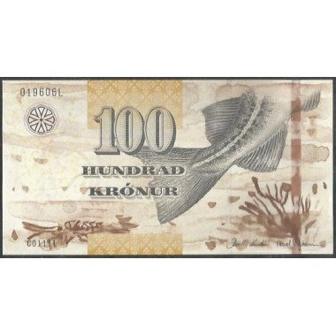 Islas Faroe, 100 Kronur...