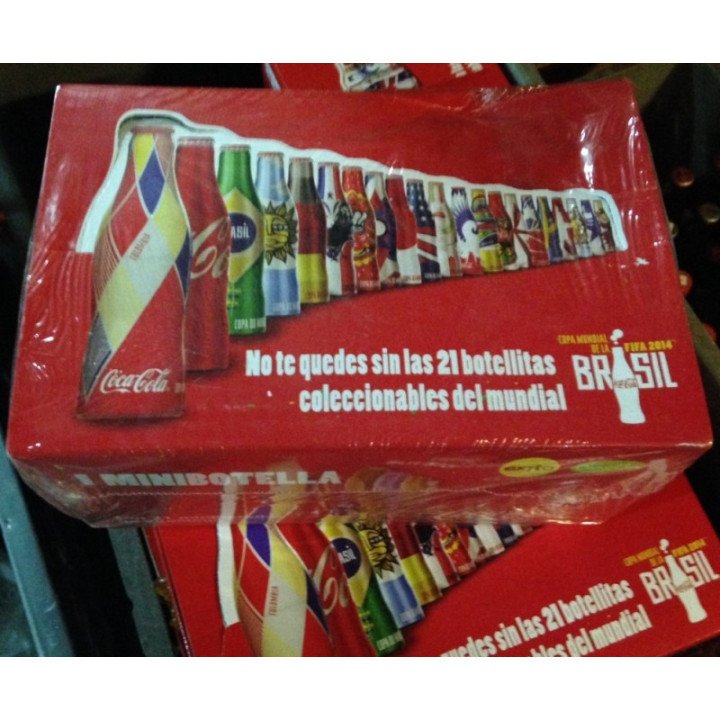 Set Minibotellas Aluminio Brasil 2014 - Colombia 2014