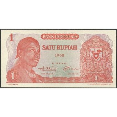 Indonesia, 1 Rupia 1968 P102a