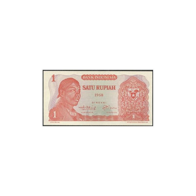 Indonesia, 1 Rupia 1968 P102a