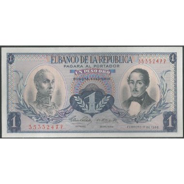 Billete de 1 Peso 1 Feb 1968 BGW063