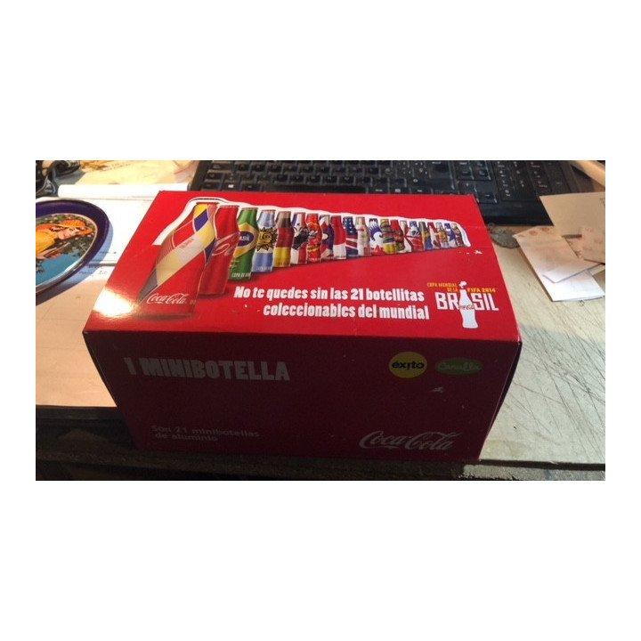 Set Minibotellas Aluminio Brasil 2014 - Colombia 2014 reverso