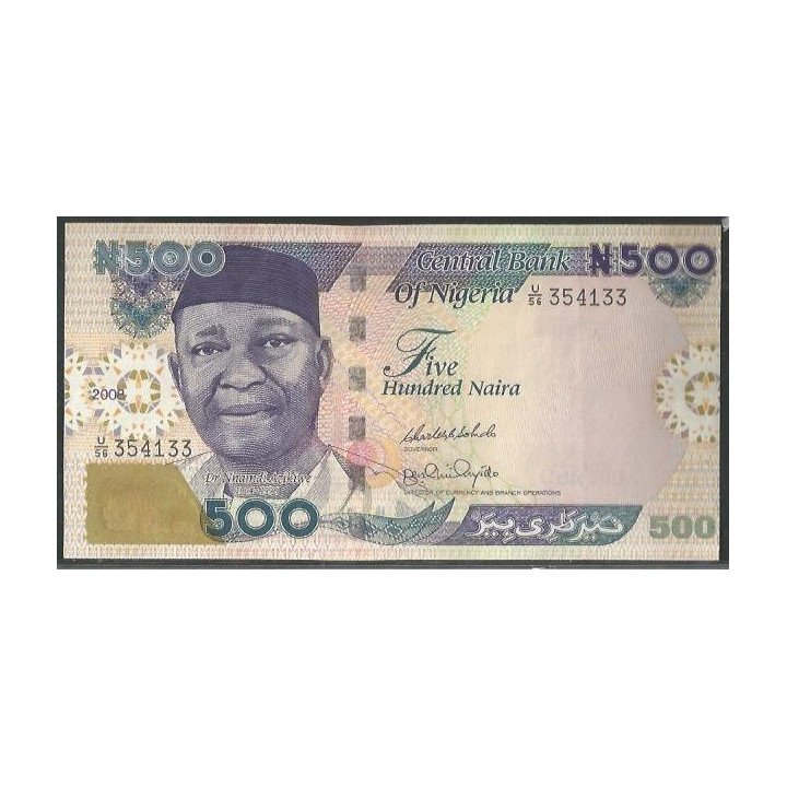 Nigeria 500 Naira 2008 P30g1