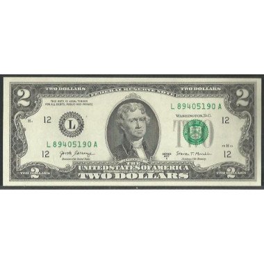 Estados Unidos, 2 Dollars...