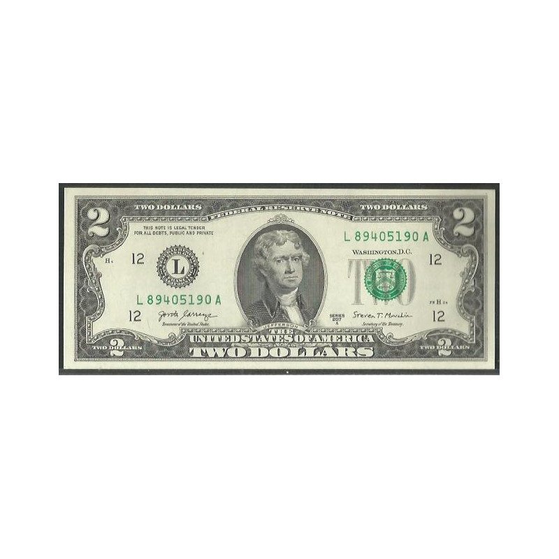 Estados Unidos, 2 Dollars 2017 L P545