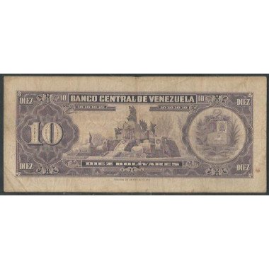 Venezuela, 10 Bolivares 10 May 1966 U 7 Dig P45c