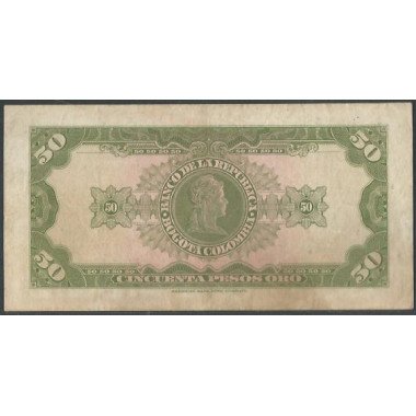 Billete de 50 Pesos 12 Oct 1967 BGW261