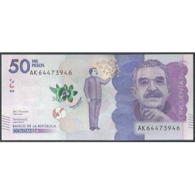 Billete de 50.000 Pesos 29 Ago 2017 AK BGWNF50-