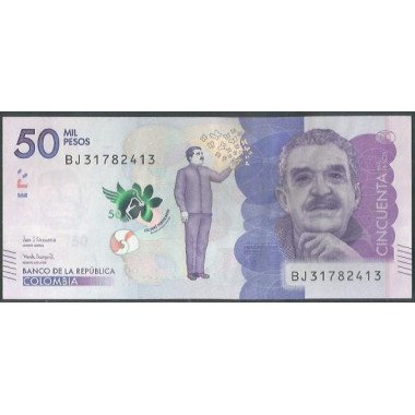 Billete de 50.000 Pesos 23 Jul 2019 BJ BGWNF50-