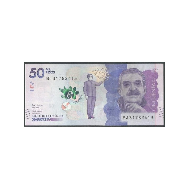 Billete de 50.000 Pesos 23 Jul 2019 BJ BGWNF50-