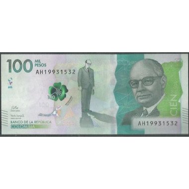 Billete de 100.000 Pesos 26 Jul 2022 Serie AH BGWNF100-8