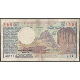 Camerun 1.000 Francs 1 Jun 1984 P21