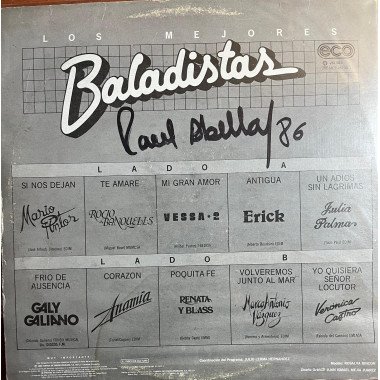 Los Mejores Baladistas - Colombia 1985