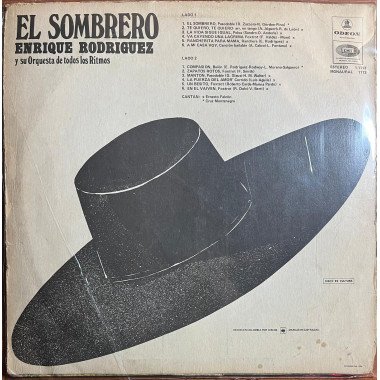 Enrique Rodriguez Y Su Orquesta De Todos Los Ritmmos - El Sombrero Colombia 1970 aprox