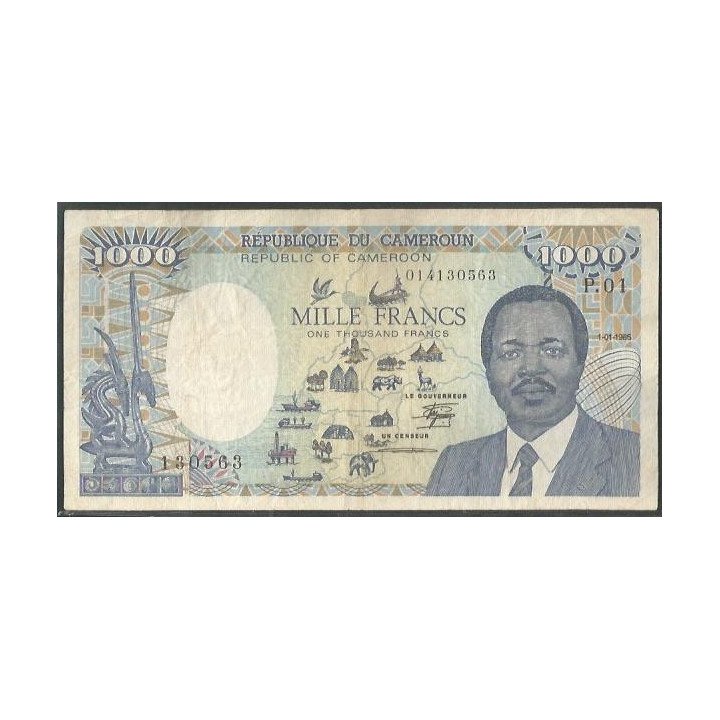 Camerun 1.000 Francs 1 Ene 1985 P25