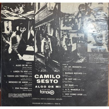 Camilo Sesto-  Algo De  Mi   - Colombia 1972